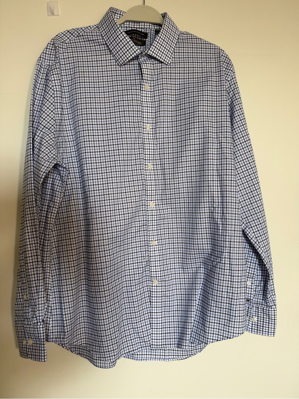 Tommy Hilfiger Plaid Cotton Shirt Size Large Like New